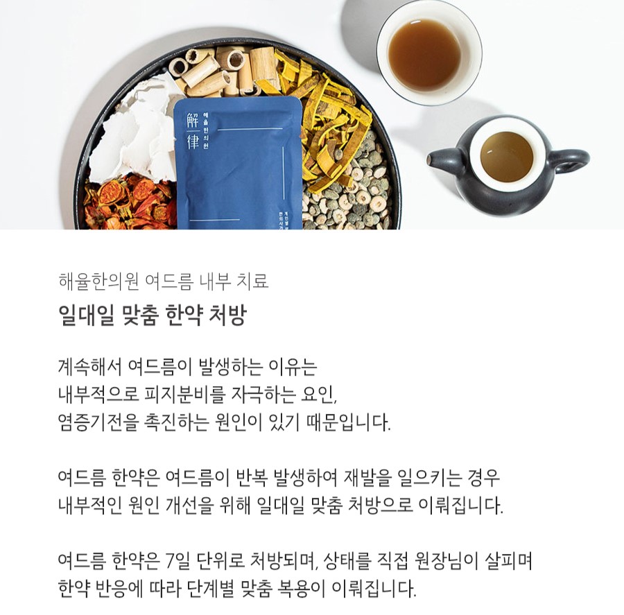 [광주점] 광주여드름한의원 나에게 맞는 치료는 무엇일까요? - 해율한의원