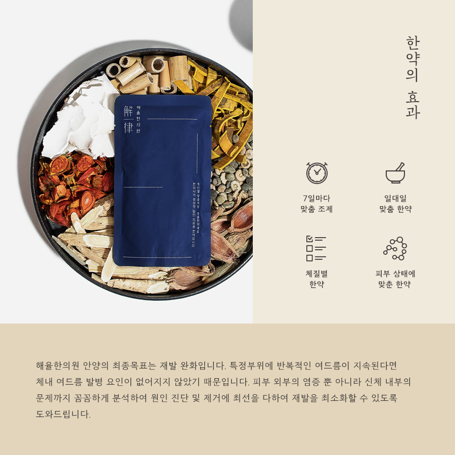 [안양점] 안양여드름한의원 피부 상태에 따라 치료 방법이 달라지나요? - 해율한의원