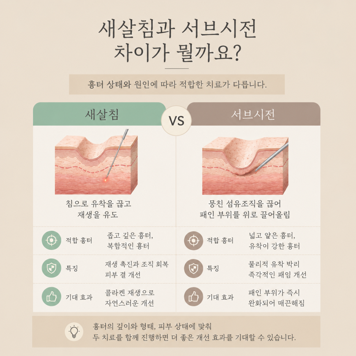 [울산점] 울산새살침 흉터 치료, 서브시전과 어떤 차이가 있을까요? - 해율한의원
